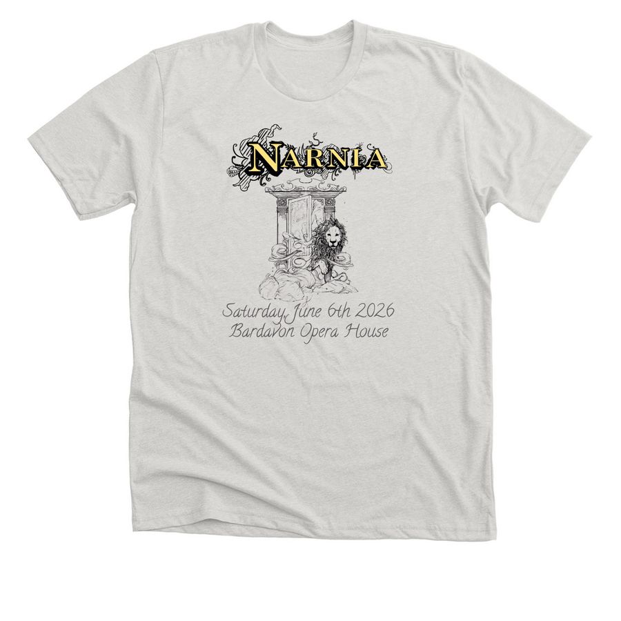 Bardavon 2026, a Heather Cement Premium Unisex Tee