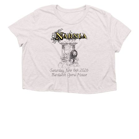 Bardavon 2026, a Heather Dust Women?s Flowy Cropped Tee