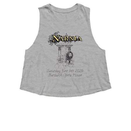 Bardavon 2026, a Athletic Heather Women's Cropped Racerback Tank