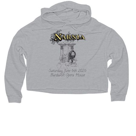 Bardavon 2026, a Grey Heather Women?s Lightweight Cropped Hoodie
