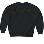 ???Impeach, Imprison, Impale???&nbsp;, a Black Softstyle Crewneck Sweatshirt (back-view)