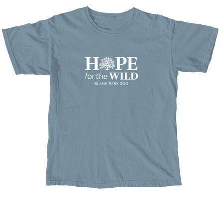 HOPE for the WILD, a Ice Blue Comfort Colors Unisex Tee