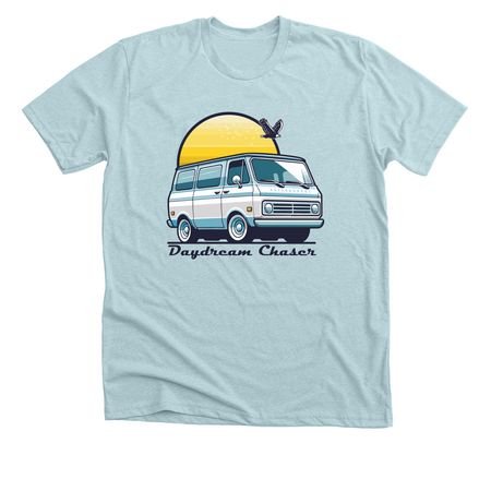 Daydream Chaser, a Heather Ice Blue Premium Unisex Tee