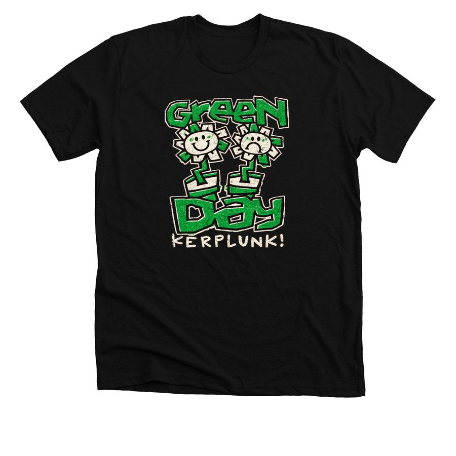Green Day Kerplunk Graphic Band T Shirt, a Solid Black Blend Premium Unisex Tee