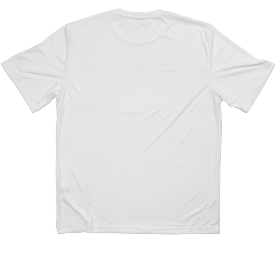 NOCC Team Teal Peru Trek 2026, a White Classic Performance Tee (back-view)