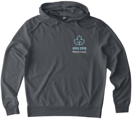 International Genetic Epidemiology Society 26, a Terrain Grey Allmade Organic French Terry Pullover Hoodie