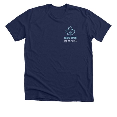 International Genetic Epidemiology Society 26, a Solid Navy Blend Premium Unisex Tee
