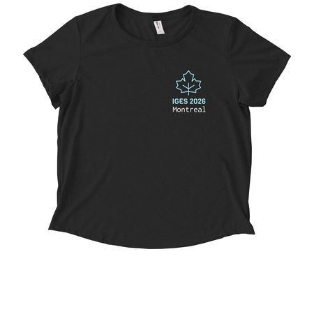 International Genetic Epidemiology Society 26, a Deep Black Allmade Eco Triblend Women?s Scoop Neck Tee