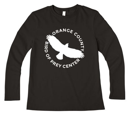 Ladies-Cut Logo Shirts, a Black Women?s Premium Long Sleeve Tee