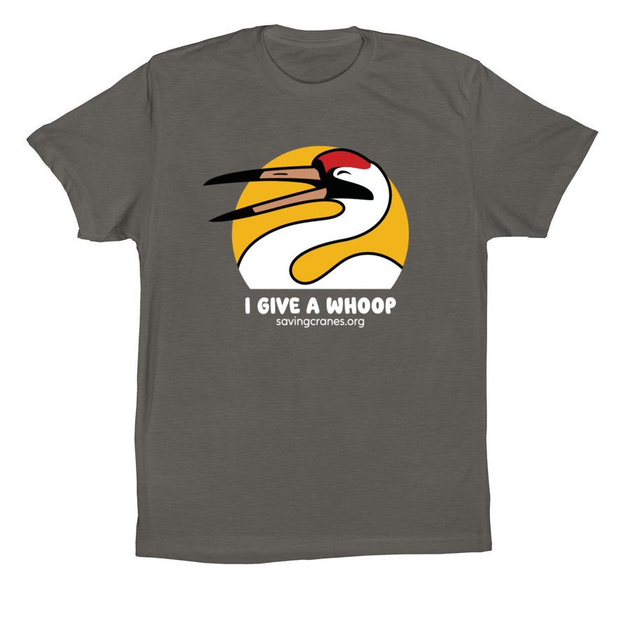 I GIVE A WHOOP DARK, a Asphalt Premium Cotton Tee