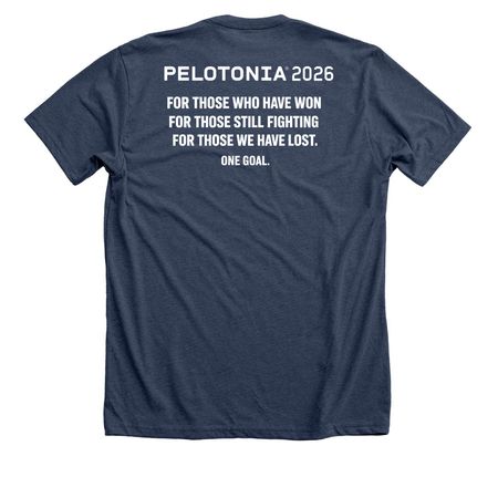 One Goal: For Those, a Heather Navy Premium Unisex Tee
