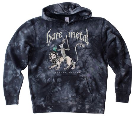 Hare Metal, a Black Youth Tie Dye Pullover Hoodie