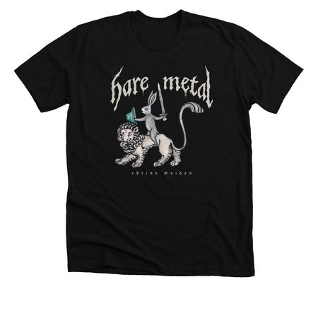 Hare Metal, a Solid Black Blend Premium Unisex Tee