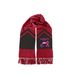 Dispatch & Control&nbsp;, a Deep Red/ Black Two-Tone Gameday Scarf