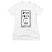 drum rolls not gender roles, a White Women's Slim Fit Tee