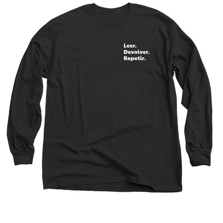 Leer. Devolver. Repetir., a Black Classic Long Sleeve Tee