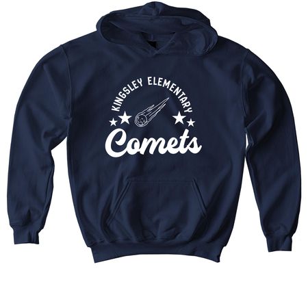 Comet Hoodie, a Navy Softstyle Youth Pullover Hoodie