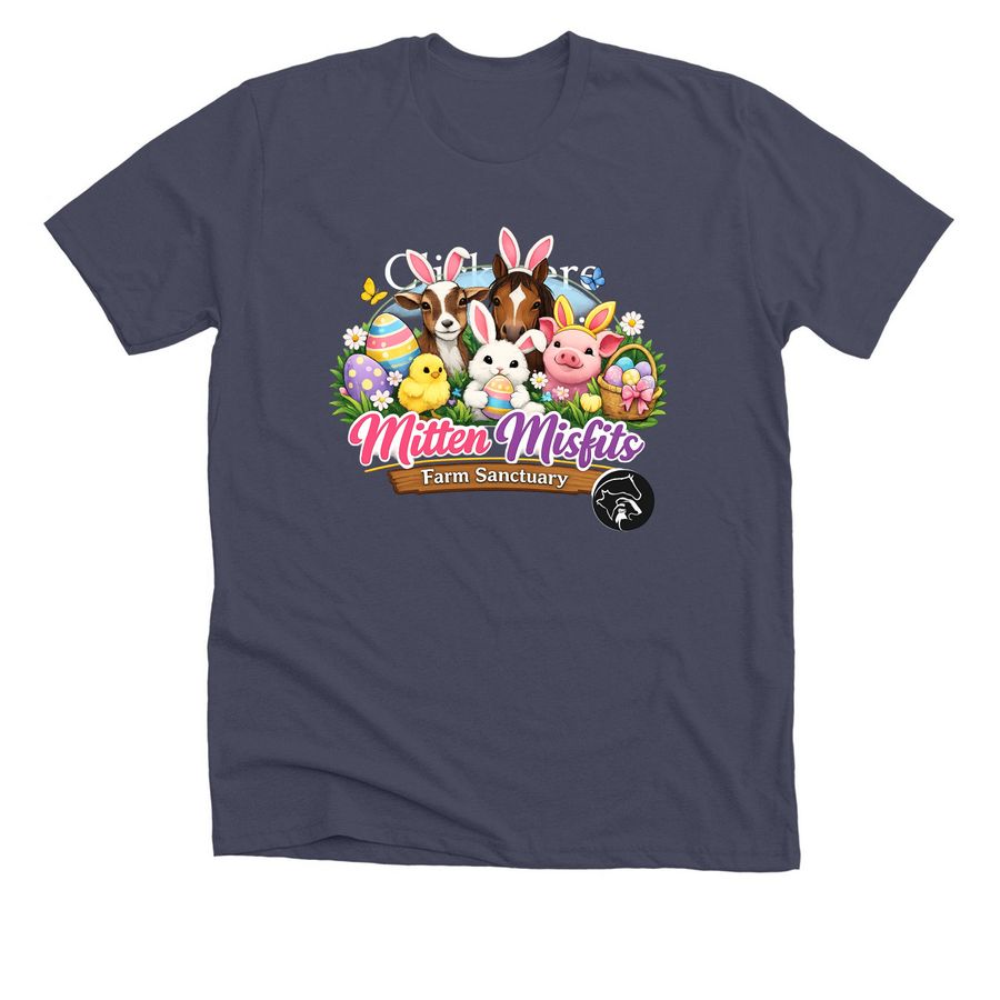Limited Edition Mitten Misfits Easter Shirt, a Heather Midnight Navy Premium Unisex Tee