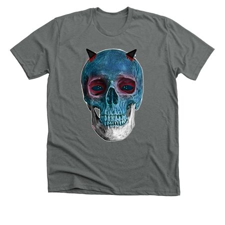 ?Ombre Skull?, a Heavy Metal Premium Unisex Tee