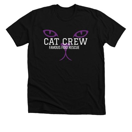 CAT CREW&nbsp;, a Solid Black Blend Premium Unisex Tee