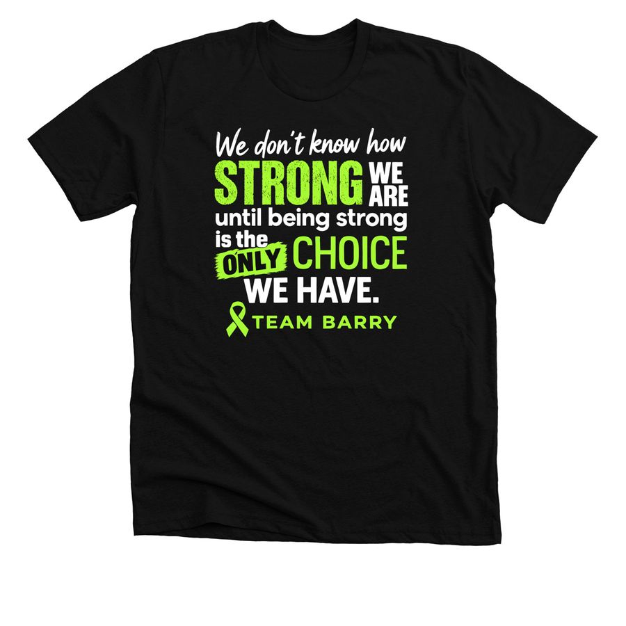 Strong Tee, a Solid Black Blend Premium Unisex Tee