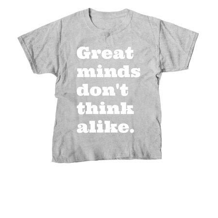 Great minds, a Sport Grey Youth Unisex Tee