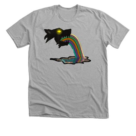 Rainbow Dark, a Athletic Heather Premium Unisex Tee