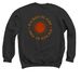 Backed By Fire (Bestseller!), a Black Crewneck Sweatshirt (back-view)