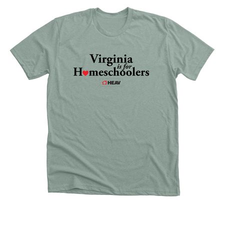 Virginia Is for Homeschoolers, a Heather Sage Premium Unisex Tee
