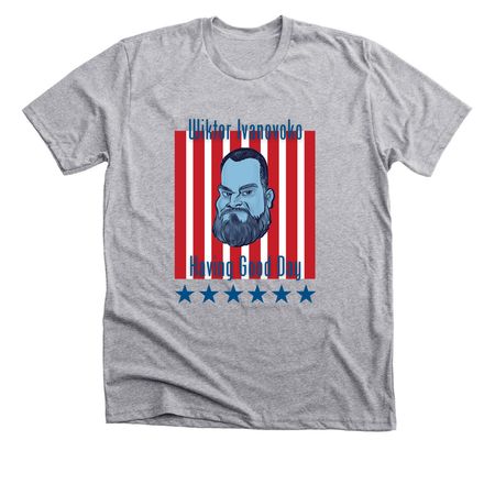 E Pluribus Wiktor, a Athletic Heather Premium Unisex Tee