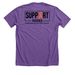 Team Uriah, a Heather Team Purple Premium Unisex Tee (back-view)