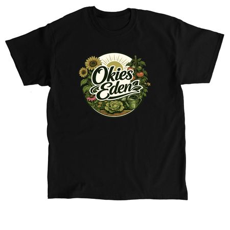 The one and only Okies Eden T-Shirt, a Black Classic Unisex Tee