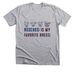 Rescue is My Favorite Breed, a Athletic Heather Premium Unisex Tee