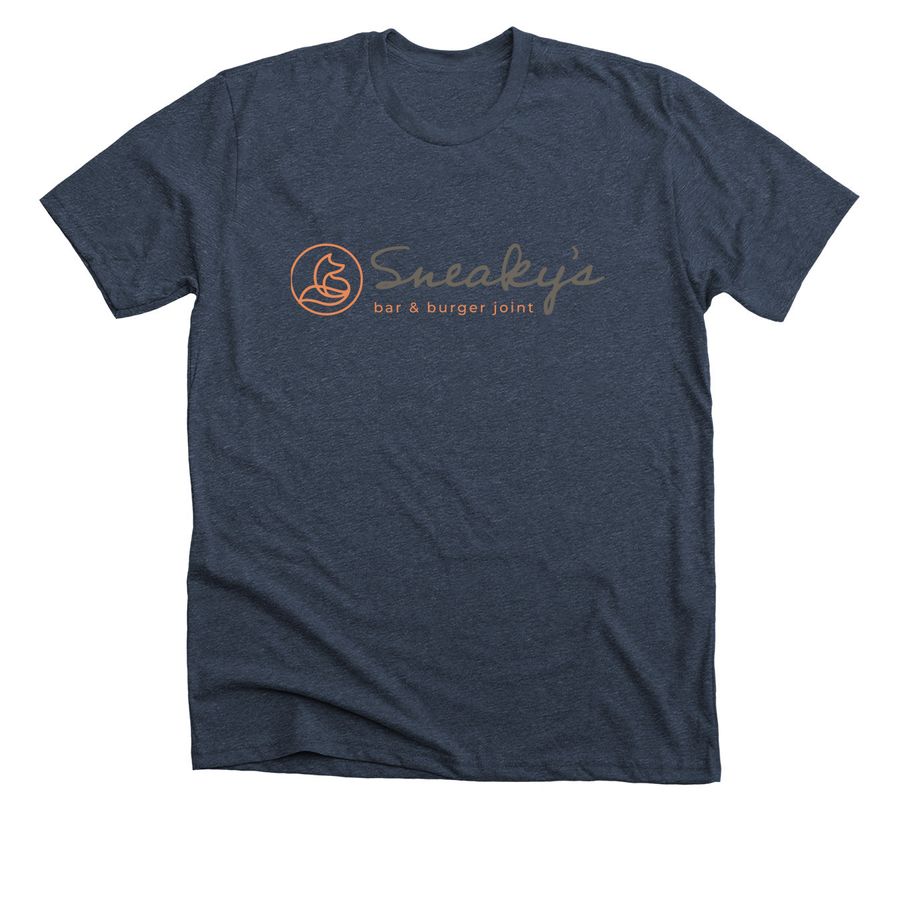 Sneaky's Tees & Hoodies, a Heather Midnight Navy Premium Unisex Tee
