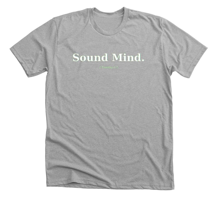Sound Mind, a Athletic Heather Premium Unisex Tee