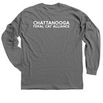 Get in loser, we?re going trapping!, a Charcoal Classic Long Sleeve Tee (back-view)