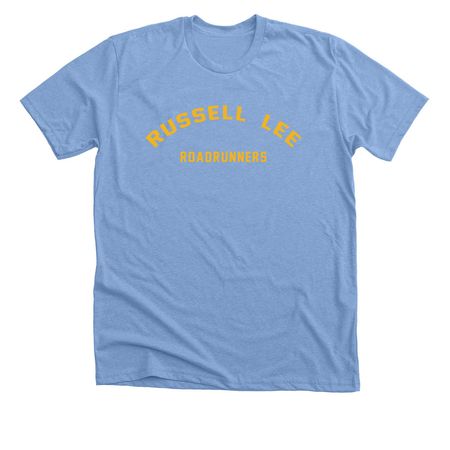 Arch Tee, a Heather Carolina Blue Premium Unisex Tee