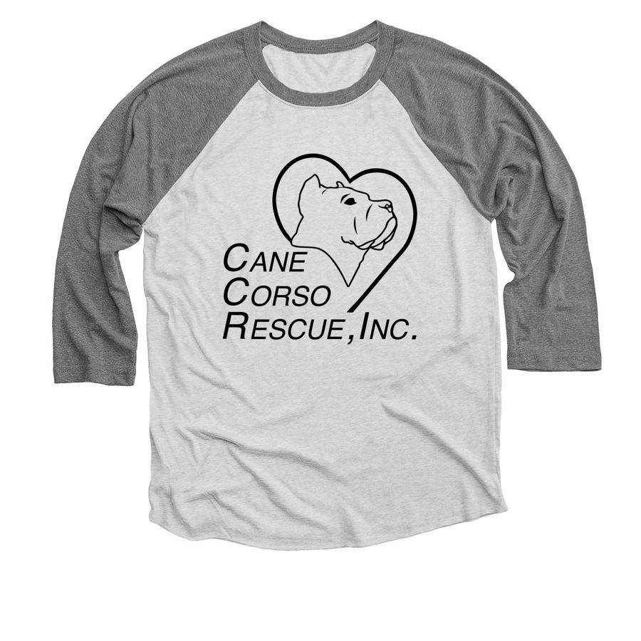 CCR Logo Shirts!!!, a Premium Heather and Heather White 3/4 Sleeve Baseball Tee