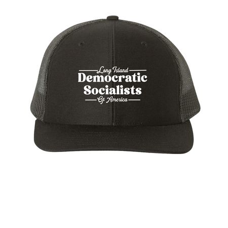 Hatstorical Materialism, a Black Printed Snapback Trucker Cap