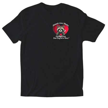 Animals Lives Matter of East Texas, a Black Softstyle Cotton Tee