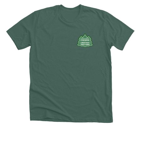 Eagan's Regal Evergreens '26 Badge, a Heather Forest Premium Unisex Tee