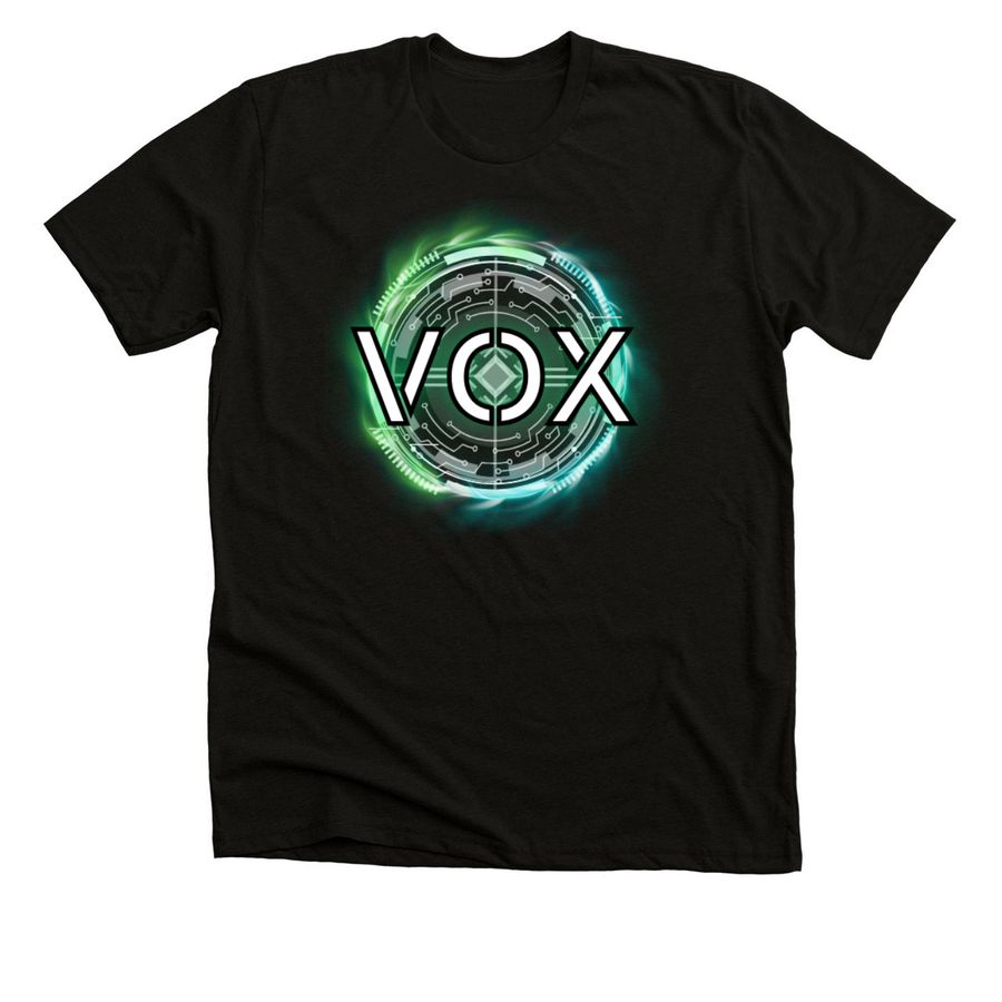 VOX - Updated Logo, a Solid Black Blend Premium Unisex Tee