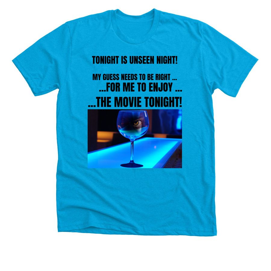 Screen Unseen Shirt, a Neon Blue Premium Unisex Tee