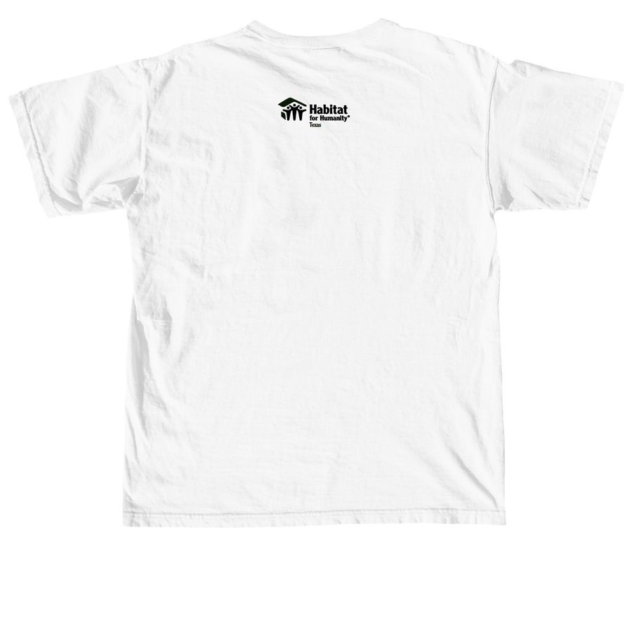 Lone Star Summit 2026: Classic Logo, Light, a White Comfort Colors Unisex Tee (back-view)