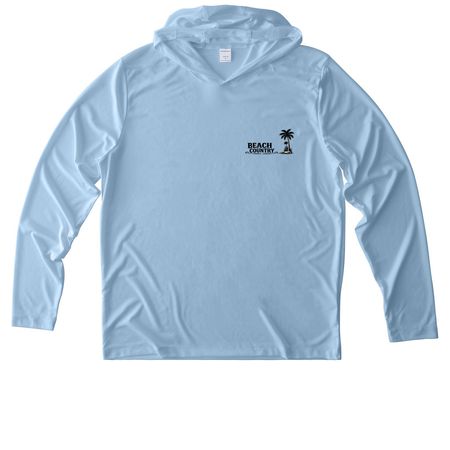 Beach Country ?Marlin? SPF, a Light Blue UV Performance Long Sleeve Hoodie