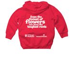 March of Dimes TODDLER, a Red Toddler Pullover Hoodie (back-view)