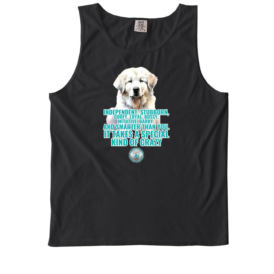 TGPR 25th Anniversary Ts #4: Kind of Crazy, a Black Comfort Colors Tank Top