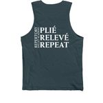 RBA 2026 {limited} Studio Collection, a Dark Grey Premium Cotton Tank (back-view)