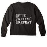 RBA 2026 {limited} Studio Collection, a Black Youth Heavyweight Long Sleeve Tee (back-view)