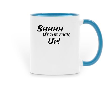 Good Morning&nbsp;, a Light Blue Two-Tone Ceramic Mug